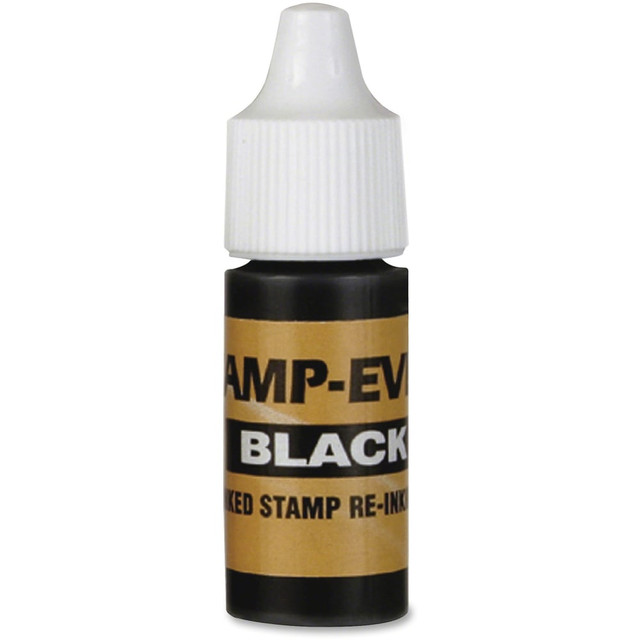 U.S. STAMP & SIGN U.S. Stamp &amp; Sign IK60 Stamp-Ever Universal Stamp Squeeze Ink Refill - 1 Each - Black Ink - 0.24 fl oz