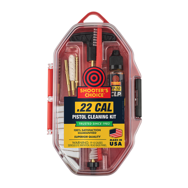 Shooter's Choice SHF-SRS-22P .22 Cal Pistol Gun Cleaning Kit