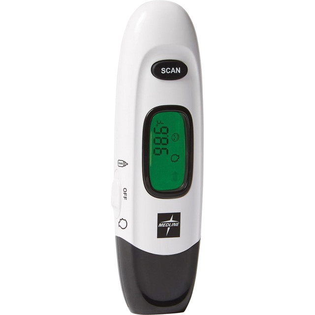 MEDLINE INDUSTRIES, INC. MDSNOTOUCH Medline No Touch Forehead Thermometer - Reusable, Dual Dial, Infrared - For Home, Forehead, Clinical - White MEDLINE INDUSTRIES, INC. MDSNOTOUCH Medline No Touch Forehead Thermometer - Reusable, Dual Dial, Infrared - For Home, Forehead, Clinical - White