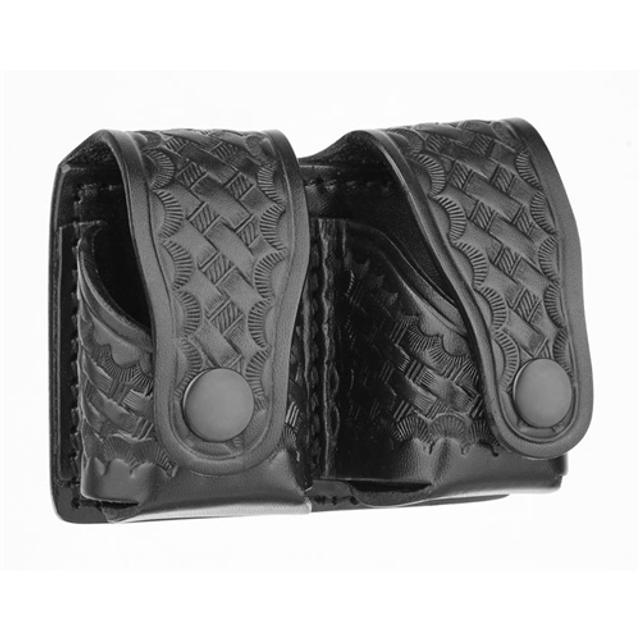 Dutyman 5821B Basketweave Leather Revolver Speed Loader