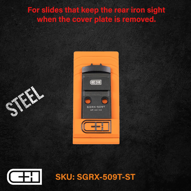 C&H Precision SGRX-509T-ST Optics Adapter Plate - Sig P320 RX/PRO/AXG