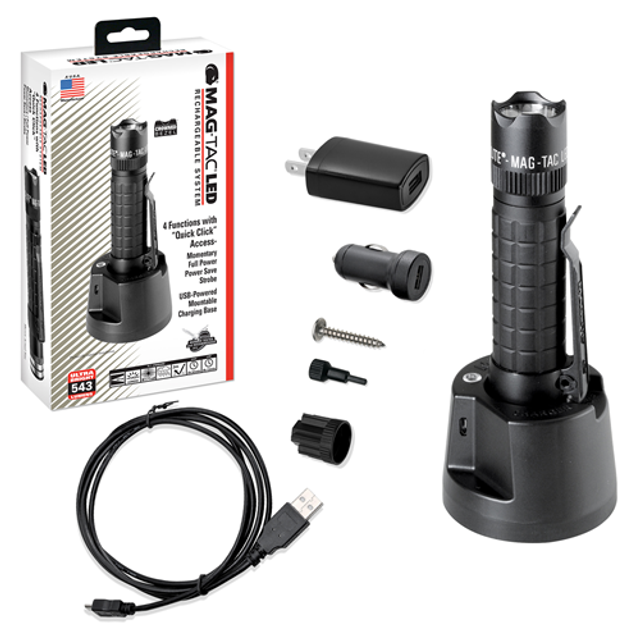 Maglite TRM1RA4 Mag-Tac Rechargeable Flashlight System