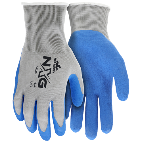 MCR Safety 96731XS Gray Shell Blue Foam Latex 13 Gauge