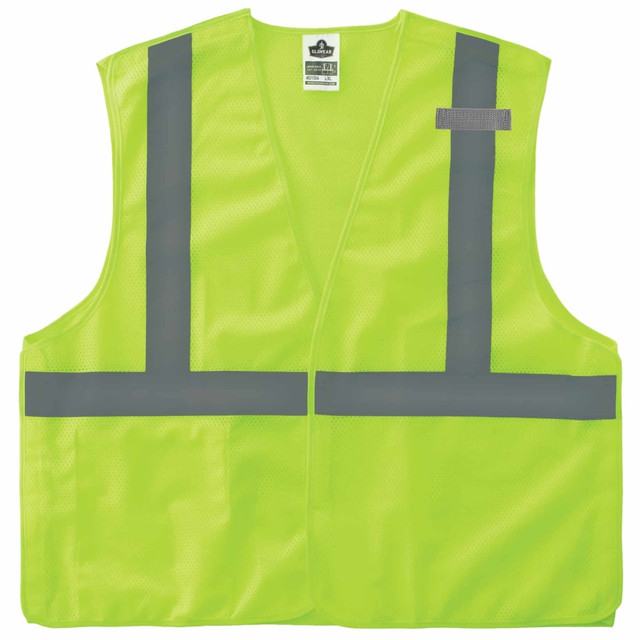 ERGODYNE CORPORATION 21079 Ergodyne GloWear Safety Vest, Econo Breakaway, Type-R Class 2, 4X/5X Lime, 8215BA