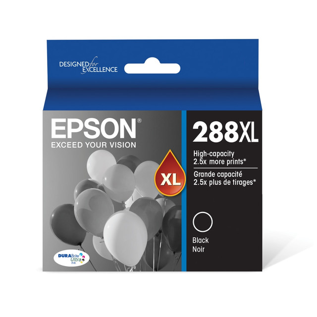 EPSON AMERICA INC. T228XL120-S Epson 288XL DuraBrite Black High-Yield Ink Cartridge, T288XL120-S