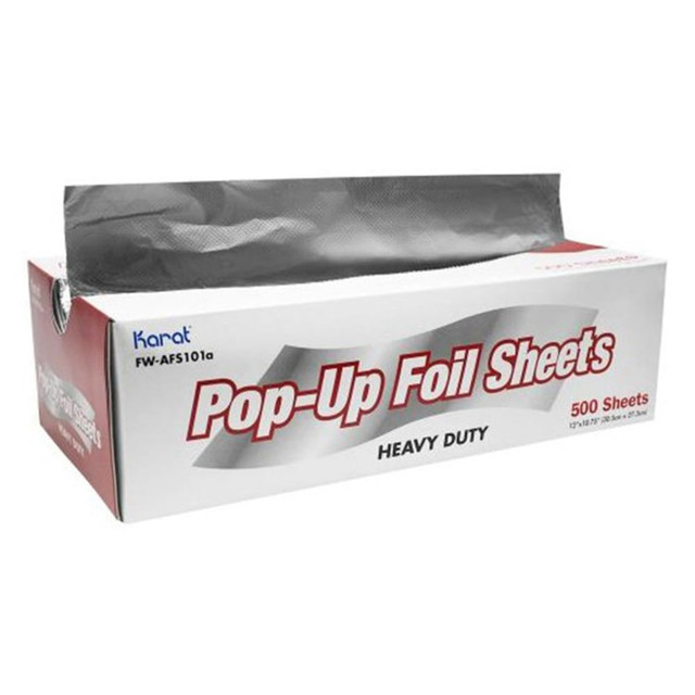 LOLLICUP USA, INC. FW-AFS101 Karat Aluminum Pop-Up Foil Sheets, Heavy-Duty, 10-3/4in x 12in, Pack Of 3,000 Sheets