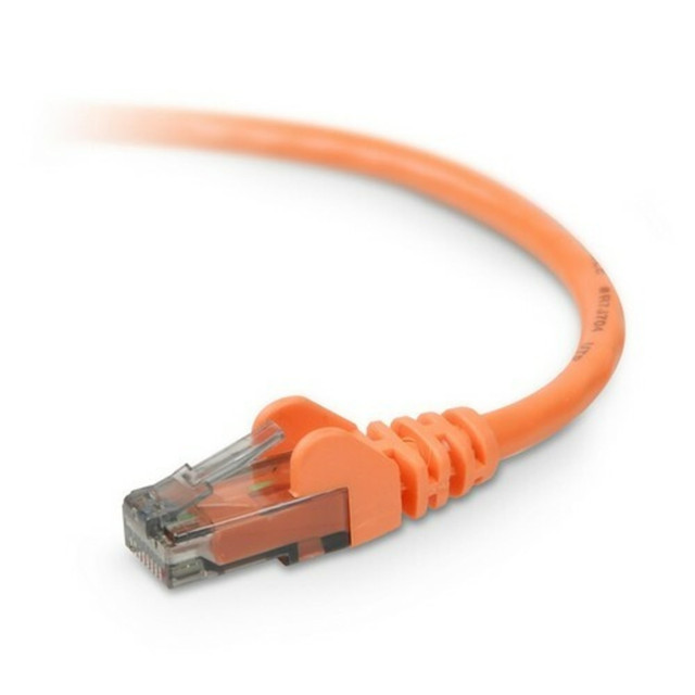 BELKIN, INC. A3L980-01-ORG-S Belkin Cat. 6 Patch Cable - RJ-45 Male - RJ-45 Male - 1ft - Orange