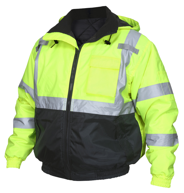 MCR Safety VBBQCL3LS Insulated Hi-Visibility Jacket Class 3