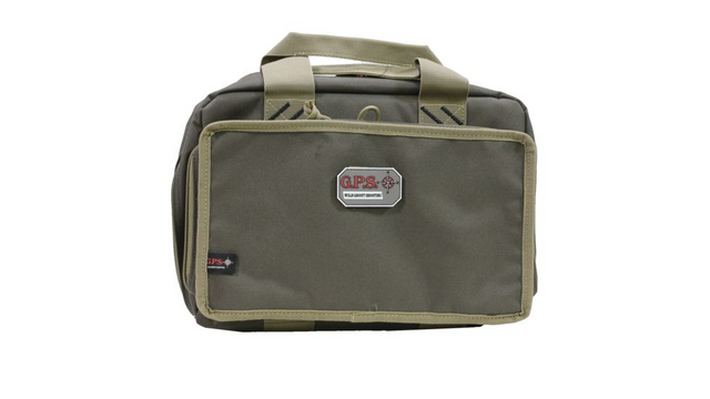 GPS GPS-1310PCRK Quad Pistol Range Bag w/ Mag Storage & Dump Cup