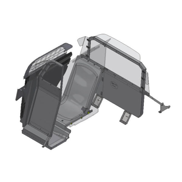 Pro-Gard Industries P1300UINT20AOSB Pro-Cell P1300 Single Prisoner Transport