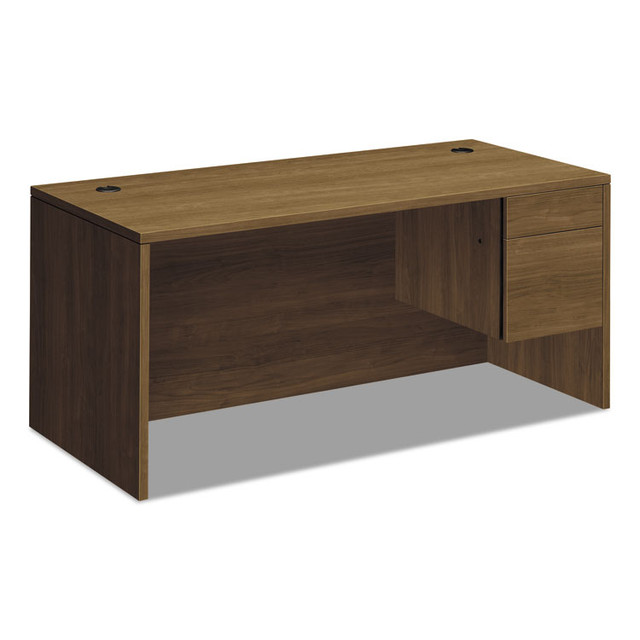 HON COMPANY 10583RPINC 10500 Series "L" Workstation Right Pedestal Desk with 3/4 Height Pedestal, 66" x 30" x 29.5", Pinnacle