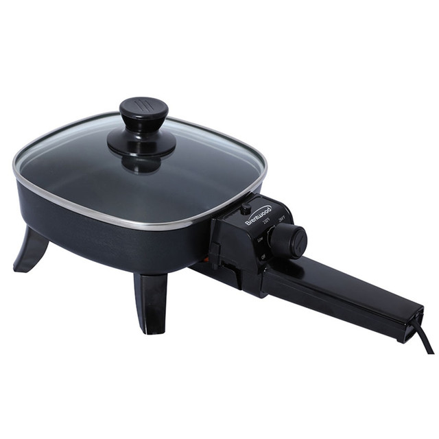 BRENTWOOD APPLIANCES, INC. 99583212M Brentwood Electric Skillet With Glass Lid, 6 to 8in, Black BRENTWOOD APPLIANCES, INC. 99583212M Brentwood Electric Skillet With Glass Lid, 6 to 8in, Black