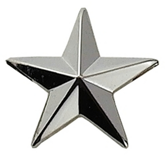 Hero's Pride 4470N 1 Star Pin 1'' High - Pair Hero's Pride 4470N 1 Star Pin 1'' High - Pair