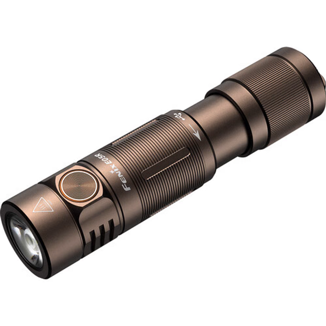 Fenix E05RG2BR E05R Keychain Flashlight w/ Battery - Brown