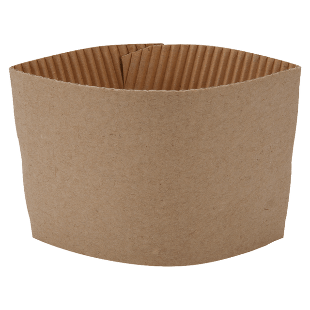 GENUINE JOE 19049CT Corrugated Hot Cup Sleeves, Brown, Carton Of 1,000 GENUINE JOE 19049CT Corrugated Hot Cup Sleeves, Brown, Carton Of 1,000
