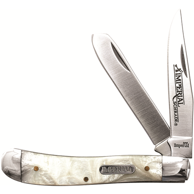 Schrade IMP13L Imperial Stainless Steel Large 2 Blade Pocket Knife