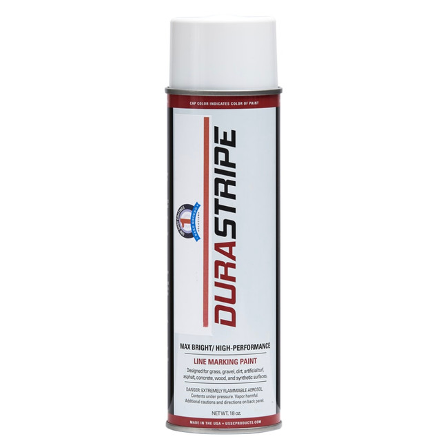 E. BROOKMYER, INC. 1S-ATP Bare Ground Solutions 1 Shot DuraStripe Aerosol Traffic Paint, 18 Oz, Yellow