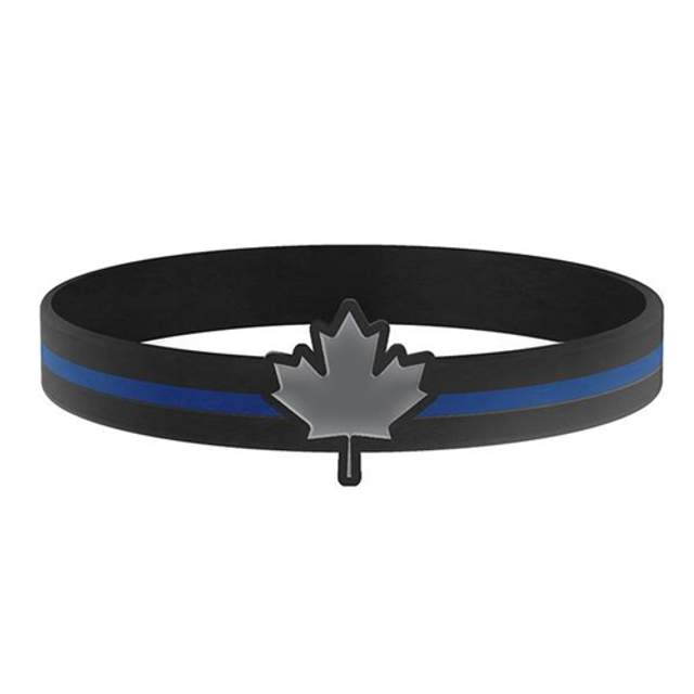 Thin Blue Line TBL-CAN-BR-8 Canadian Thin Blue Line Bracelet Thin Blue Line TBL-CAN-BR-8 Canadian Thin Blue Line Bracelet