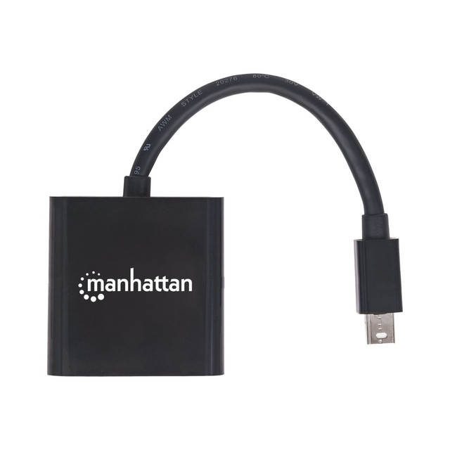 INTRACOM USA, INC. 152570 Manhattan Mini DisplayPort 1.2a to HDMI Adapter Cable, 4K@60Hz, Active, 19.5cm, Male to Female, Black, Three Year Warranty, Polybag - Adapter - Mini DisplayPort male to HDMI female - shielded - black - molded, 4K support INTRACOM USA, INC. 152570 Manhattan Mini DisplayPort 1.2a to HDMI Adapter Cable, 4K@60Hz, Active, 19.5cm, Male to Female, Black, Three Year Warranty, Polybag - Adapter - Mini DisplayPort male to HDMI female - shielded - black - molded, 4K support