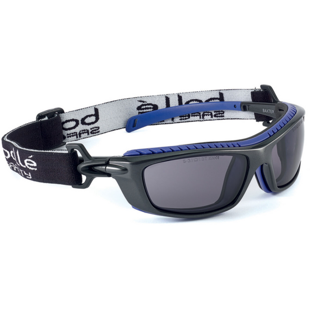 Bolle 40277 BAXTER SAFETY SPECTACLES PC SMOKE PLATINUM PC HYBRID BLACK Bolle 40277 BAXTER SAFETY SPECTACLES PC SMOKE PLATINUM PC HYBRID BLACK