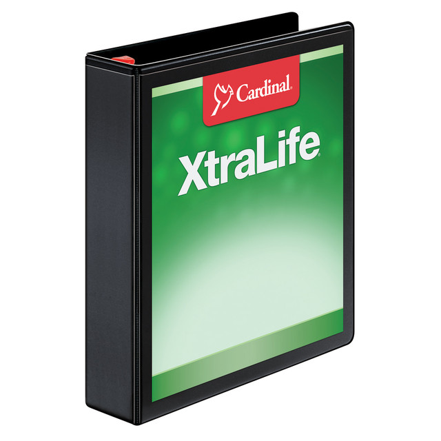 TOPS BUSINESS FORMS 26311 Cardinal XtraLife Locking Slant-D Ring 3-Ring Binder, 1 1/2in D-Rings, Black TOPS BUSINESS FORMS 26311 Cardinal XtraLife Locking Slant-D Ring 3-Ring Binder, 1 1/2in D-Rings, Black