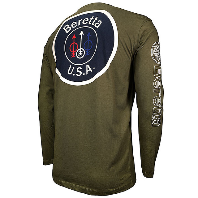 Beretta TS561T1416078KL Beretta USA Logo Long Sleeve T-Shirt