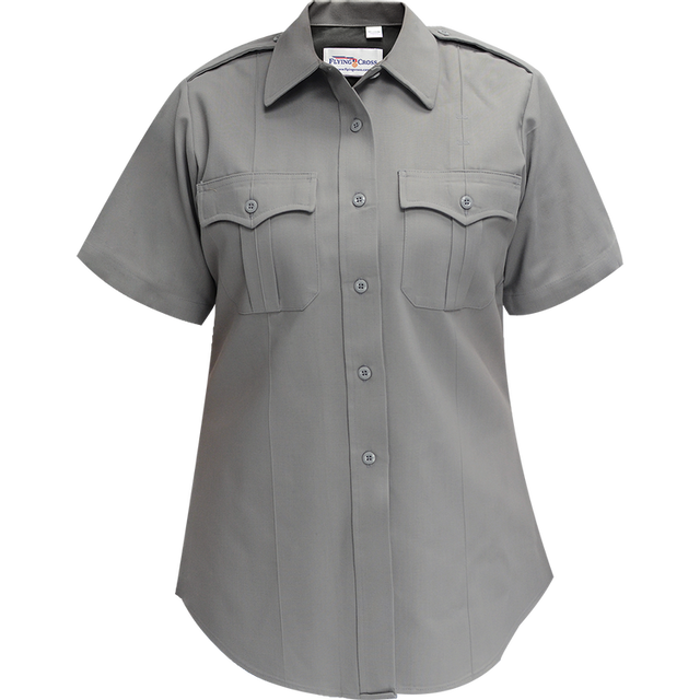 Flying Cross 152R66 91 40 N/A Deluxe Tropical Women's Short Sleeve Shirt w/ Convertible Sport Collar