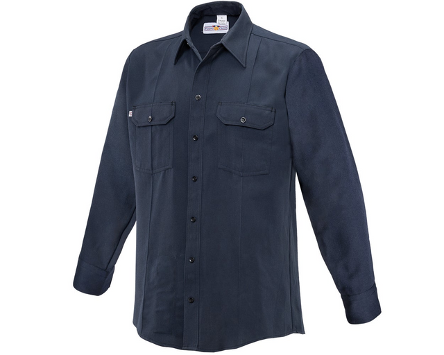 Flying Cross 8220W 86 48 REG Cross Fire-Retardant Women's Button-Front Long Sleeve Woven Shirt - LAPD Navy