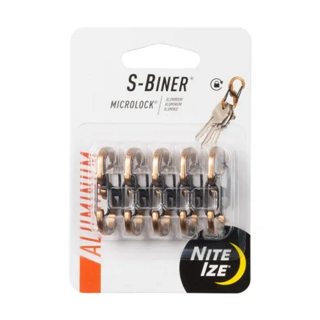 Nite-Ize LSBMA-29BG-5R7 S-Biner Aluminum MicroLock Nite-Ize LSBMA-29BG-5R7 S-Biner Aluminum MicroLock