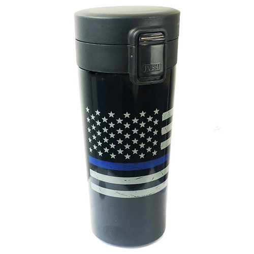 Thin Blue Line THERM-TBL-AM Tumbler - Thin Blue Line American Flag