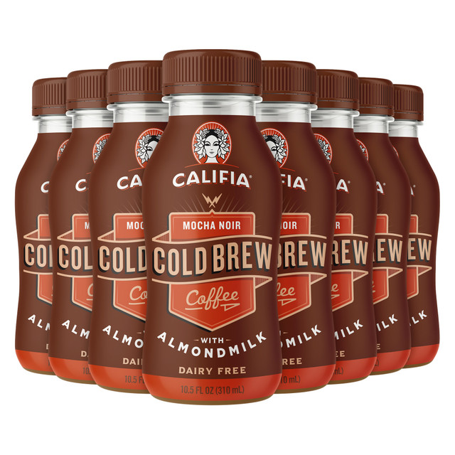 CALIFIA FARMS 420101  Cold Brew Coffee With Almond Milk, Mocha Noir, Pack Of 8 Bottles