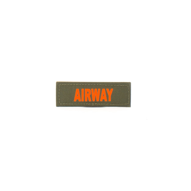 Eleven 10 E10-7003-AIRWAY-RGR/ORG 1x3 Med Name Tape Patch