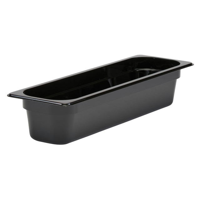 CAMBRO MFG. CO. Cambro 24LPCW110  Camwear 1/2 x 4in Long Food Pans, Black, Set Of 6 Pans