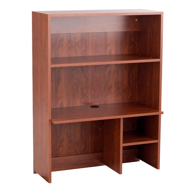 SAFCO PRODUCTS CO 1706MH Safco Modular Hospitality Hutch Cabinet, Mahogany