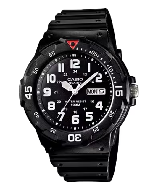 Casio MRW200H-1BVCF Classic Dive Style Resin Analog Watch