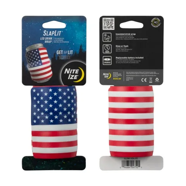 Nite-Ize SLDW-USA-R3 SlapLit LED Drink Wrap Nite-Ize SLDW-USA-R3 SlapLit LED Drink Wrap