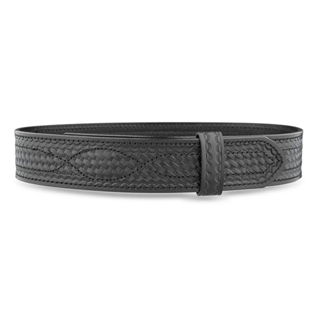 Dutyman 5021-XS 2-1/4"" Basketweave Leather Buckleless Outer Belt