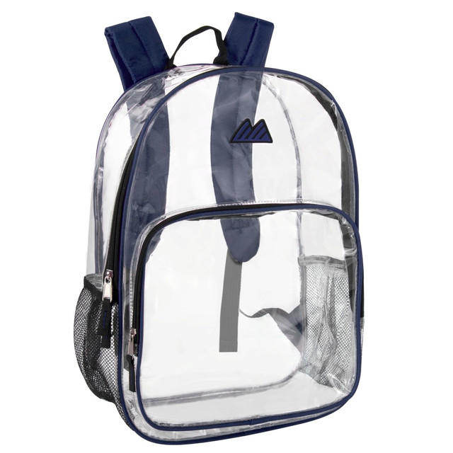 A.D. SUTTON & SONS/PACESETTER Summit Ridge 2007NVY  Heavy-Duty Clear Backpack, Navy Trim