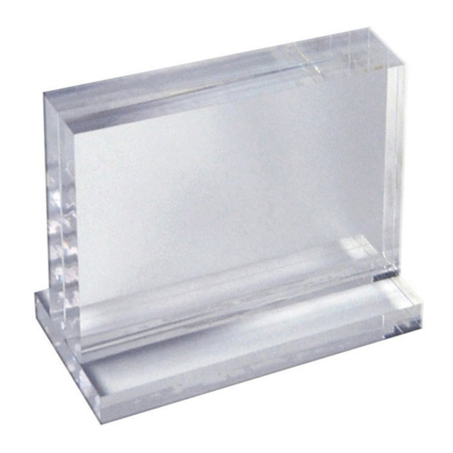 AZAR DISPLAYS 104512 Imperial Acrylic Block Sign Holder, 5inH x 7in x 1-1/2inD, Clear AZAR DISPLAYS 104512 Imperial Acrylic Block Sign Holder, 5inH x 7in x 1-1/2inD, Clear