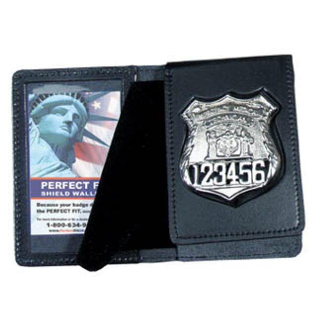 Perfect Fit 850 Duty Leather Flip Out Badge & Single ID Case - 3.25''x4.75'' Perfect Fit 850 Duty Leather Flip Out Badge & Single ID Case - 3.25''x4.75''