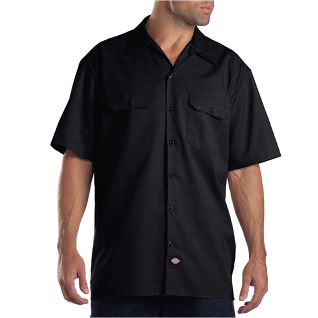 Dickies 1574BK-RG-4XL Short Sleeve Work Shirt