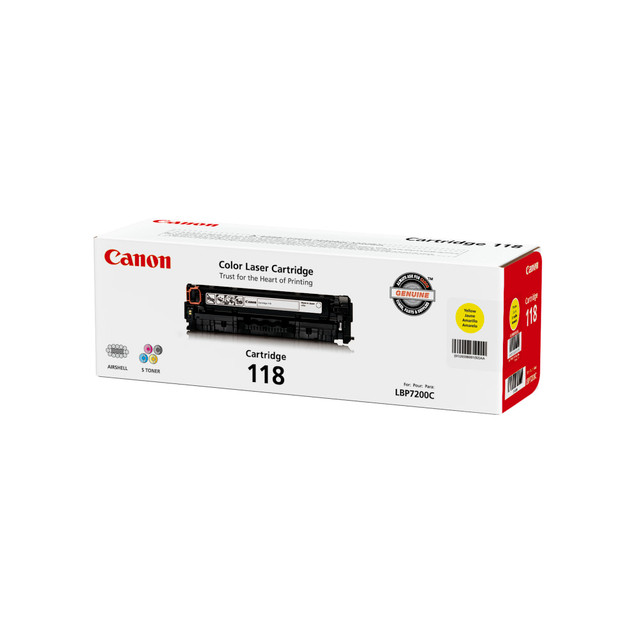 CANON USA, INC. 2659B001AA Canon 118 Yellow Toner Cartridge, 2659B001