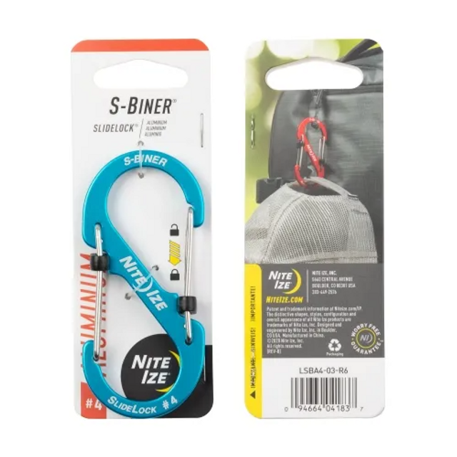 Nite-Ize LSBA4-03-R6 S-Biner Aluminum SlideLock