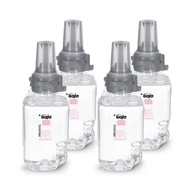 GOJO INDUSTRIES INC 8711-04 GOJO ADX-7 Clear & Mild Foam Hand Wash Soap, Unscented, 23.6 Oz, Case Of 4 Refills GOJO INDUSTRIES INC 8711-04 GOJO ADX-7 Clear & Mild Foam Hand Wash Soap, Unscented, 23.6 Oz, Case Of 4 Refills