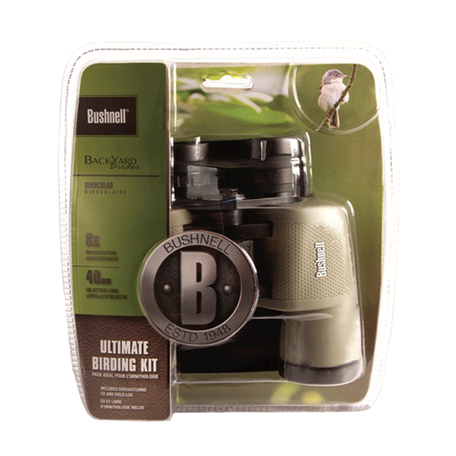 Bushnell 118042C 8X40 Birder Combo Tan Porro,Cd+Field Log Bushnell 118042C 8X40 Birder Combo Tan Porro,Cd+Field Log