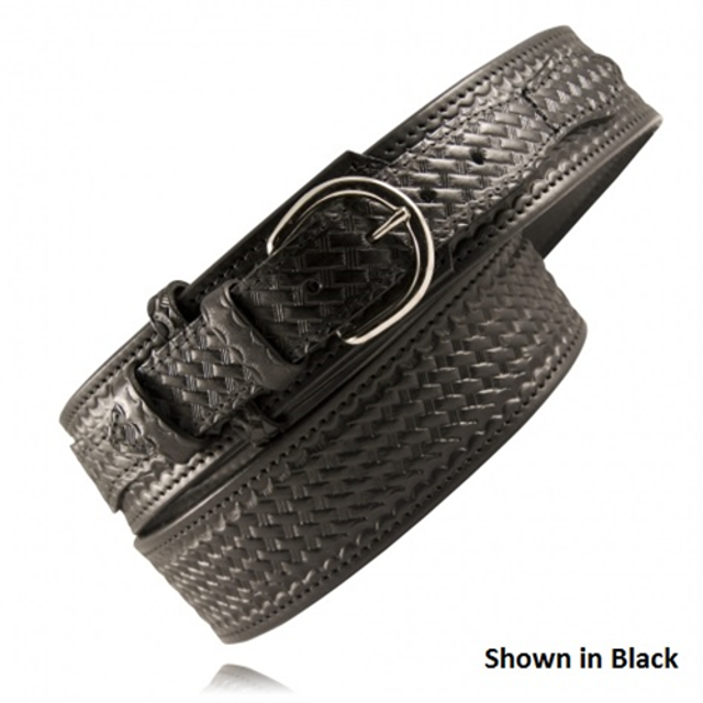 Boston Leather 6570-BRN-3-34-GLD Riverside Duty Belt Boston Leather 6570-BRN-3-34-GLD Riverside Duty Belt