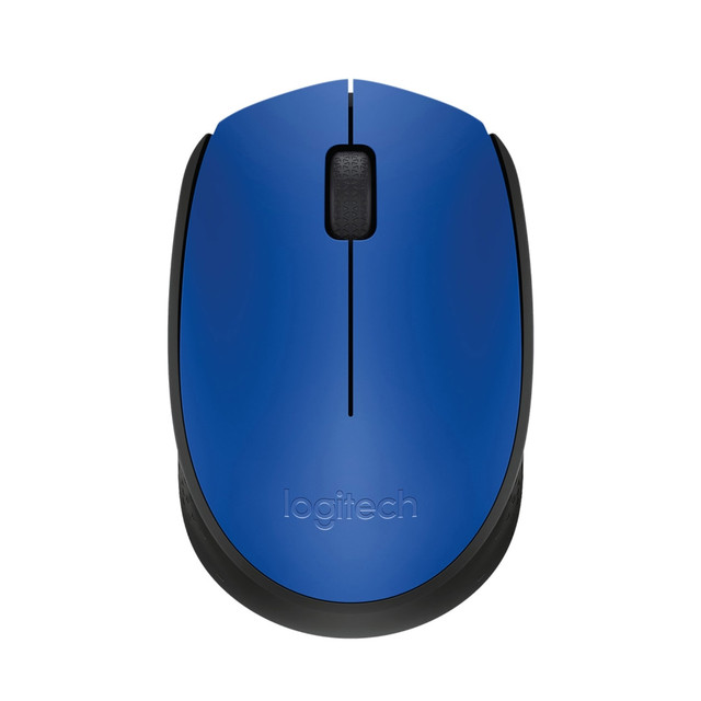 LOGITECH 910-004800  M170 Wireless Mouse - Optical - Wireless - Radio Frequency - Blue - USB 2.0 - 1000 dpi - Scroll Wheel - Symmetrical