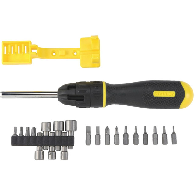 BLACK & DECKER/INDUS. CONST. 62-574 Stanley 62-574 20-Piece Multi-Bit Screwdriver Set - Alloy Steel - Ergonomic Handle, Slip Resistant, Corrosion Resistant