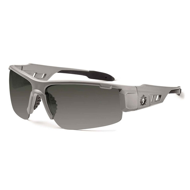 ERGODYNE CORPORATION 52131 Ergodyne Skullerz Safety Glasses, Dagr, Polarized, Matte Gray Frame, Smoke Lens