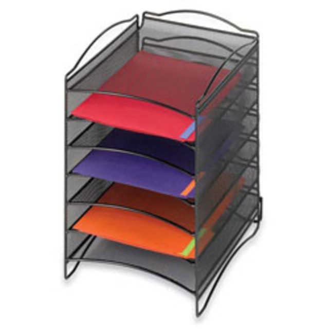SAFCO PRODUCTS CO 9431BL Safco Onyx 6-Compartment Mesh Literature Organizer, Black SAFCO PRODUCTS CO 9431BL Safco Onyx 6-Compartment Mesh Literature Organizer, Black